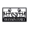 Personalized Horseshoe Ranch Name Address Sign House Number Plaque Custom Metal Sign 1 1