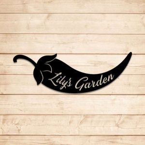 Personalized Hot Chillies Chilli Garden Decorative Custom Metal Sign