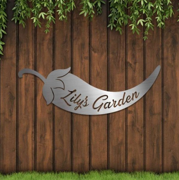 Personalized Hot Chillies Chilli Garden Decorative Custom Metal Sign