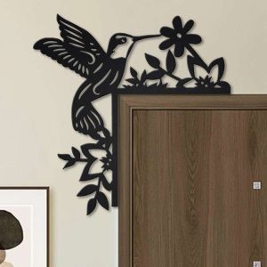 Personalized Hummingbirds Door Corner Garden Decorative Custom Metal Sign