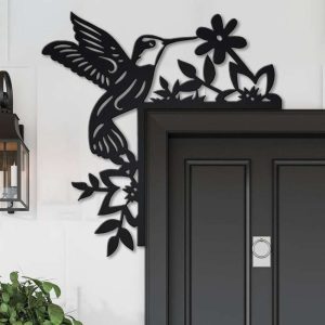 Personalized Hummingbirds Door Corner Garden Decorative Custom Metal Sign 2