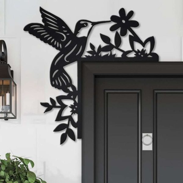 Personalized Hummingbirds Door Corner Garden Decorative Custom Metal Sign