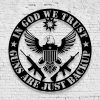 Personalized In God We Trust Gun Are just Backup Sign Independence Day Veteran Day Patriotic Decor Custom Metal Sign 3