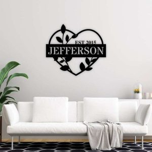 Personalized Infinity Heart Garden Decorative Custom Metal Sign