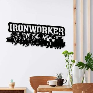 Personalized Ironworker Lunch on a Beam Custom Metal Sign 1