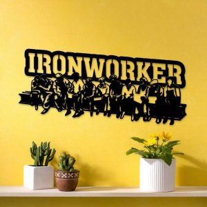 Personalized Ironworker Lunch on a Beam Custom Metal Sign 2