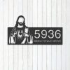 Personalized Jesus Christ Christian God Sign Independence Day Veteran Day Patriotic Decor Custom Metal Sign 3