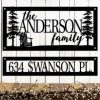 Personalized Lake Life Lake House Decor Pine Tree Address Sign Set of 2 Pieces House Number Plaque Custom Metal Sign 1 1