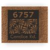Personalized Maidenhair Tree Address Sign House Number Plaque Custom Metal Sign 3