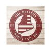 Personalized Maine State Sign Independence Day ME State American Flag Veteran Day Patriotic Decor Gift Custom Metal Sign 1