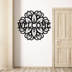 Personalized Mandala Welcome to Garden Decorative Custom Metal Sign 4