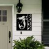 Personalized Mermaid Vertical Address Sign House Number Plaque Custom Metal Sign 1 1
