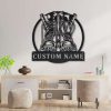 Personalized Military Boots Fallen Soldier Sign Independence Day US Army Veteran Day Patriotic Decor Gift Custom Metal Sign 3