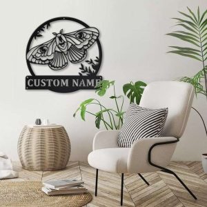 Personalized Moth Insects Garden Butterfly Decorative Custom Metal Sign 3