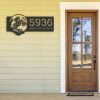 Personalized Motocross Rider Mountain Bike Climbing Address Sign House Number Plaque Custom Metal Sign 3