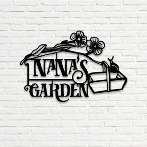 Personalized Nana’s Garden Decorative Custom Metal Sign