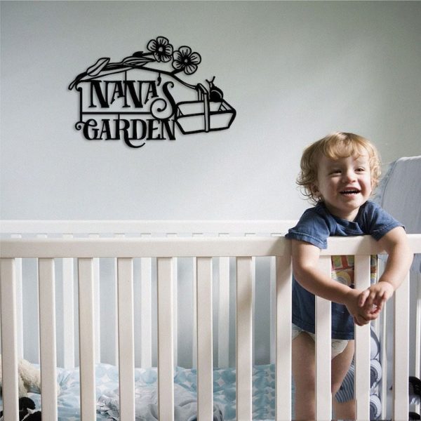 Personalized Nana’s Garden Decorative Custom Metal Sign