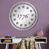 Personalized Patriotic 1776 Sign Rebellion Becomes Duty Independence Day Veteran Day Patriotic Decor Custom Metal Sign 1