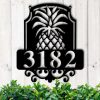 Personalized Pineapple Address Sign House Number Plaque Custom Metal Sign 1 1