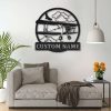 Personalized Propeller Airplane Sign Aircraft Hangar Pilot Name Sign Airforce Patriotic Decor Gift Custom Metal Sign 4