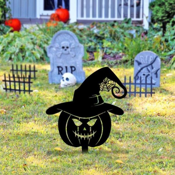 Personalized Pumpkin Stack Fall Halloween Spoonky Pumkin Garden Decorative Custom Metal Sign