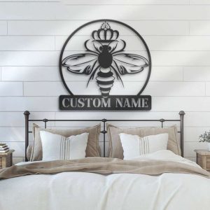 Personalized Queen Bee Farm Beekeeper Decorative Garden Custom Metal Sign 2