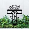 Personalized Samoyed Memorial Sign Yard Stakes Pet Grave Marker Cemetery Decor Custom Metal Sign 3