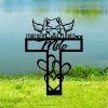 Personalized Samoyed Memorial Sign Yard Stakes Pet Grave Marker Cemetery Decor Custom Metal Sign 4