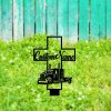 Personalized Semi Truck Memorial Sign Yard Stakes Trucker Grave Marker Cemetery Decor Custom Metal Sign 3