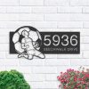 Personalized Soccer Player Football V1 Address Sign House Number Plaque Custom Metal Sign 1