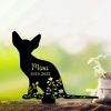 Personalized Sphynx Cat Memorial Sign Yard Stakes Floral Sphynx Cat Grave Marker Cemetery Decor Custom Metal Sign 4