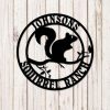 Personalized Squirrel House Squirrel Ranch Garden Decorative Custom Metal Sign 1