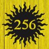 Personalized Sun Address Sign House Number Plaque Custom Metal Sign 3