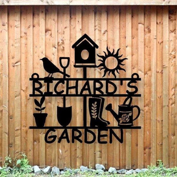 Personalized Sun Bird Family Garden Yard Decorative Custom Metal Sign Housewarming Gift