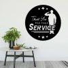 Personalized Thank You For Your Service Sign Independence Day Veteran Day Patriotic Decor Gift Custom Metal Sign 2