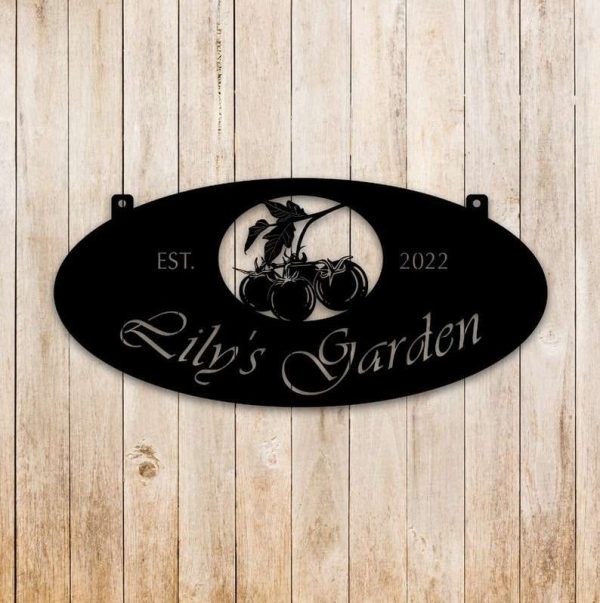 Personalized Tomato Garden Decorative Custom Metal Sign