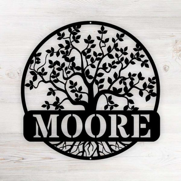 Personalized Tree of Life Garden  Decorative Custom Metal Sign