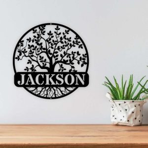 Personalized Tree of Life Garden Decorative Custom Metal Sign 4