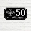 Personalized Tree of Life Orchard Address Sign House Number Plaque Custom Metal Sign 2