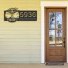 Personalized UFO Spaceship Address Sign House Number Plaque Custom Metal Sign 3