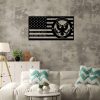Personalized US Army American Flag Sign Independence Day Veteran Day Patriotic Decor Custom Metal Sign 4