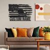 Personalized US Army Helicopter US Flag Sign Aircraft Hangar Pilot Name Sign Airforce Patriotic Decor Gift Custom Metal Sign 1 1
