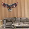 Personalized United States Bald Eagle Sign Independence Day Veteran Day Patriotic Decor Custom Metal Sign 4