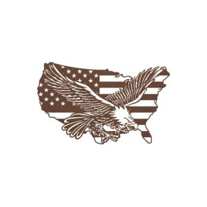 Personalized United States Eagle Sign Independence Day Veteran Day Patriotic Decor Gift Custom Metal Sign 3