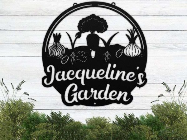 Personalized Vegetable Garden Decorative Custom Metal Sign