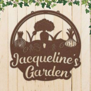 Personalized Vegetable Garden Decorative Custom Metal Sign