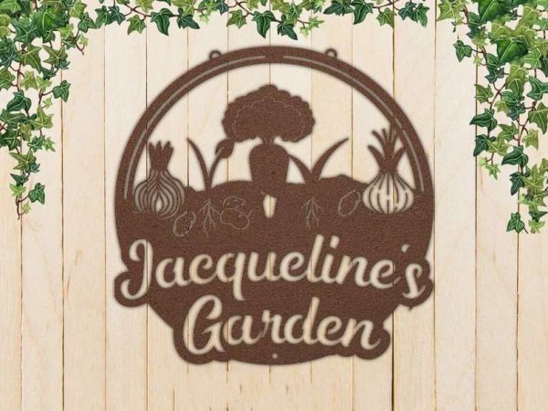 Personalized Vegetable Garden Decorative Custom Metal Sign