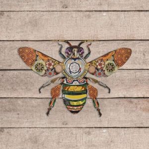 Personalized Vintage Honey Bee Garden Decorative Custom Metal Sign 1