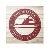 Personalized Virginia State Sign Independence Day VA American Flag Veteran Day Patriotic Decor Gift Custom Metal Sign 1