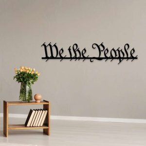 Personalized We The People Sign Independence Day Veteran Day Patriotic Decor Custom Metal Sign 1